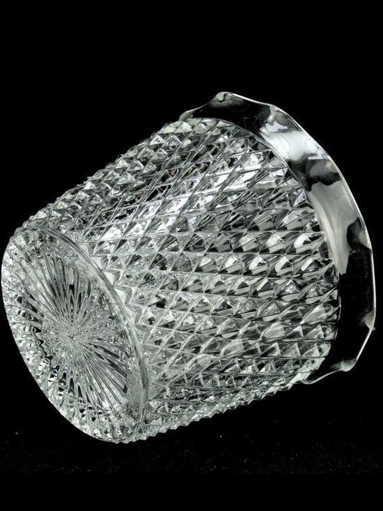 ✨ Vintage Indiana Glass Diamond Point Glass Ice Bucket - Picture 2 of 5